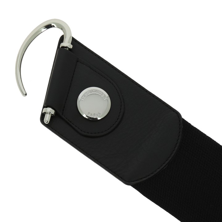 Wide Waist Elasticated Woman Belt Made in France, GLORIA