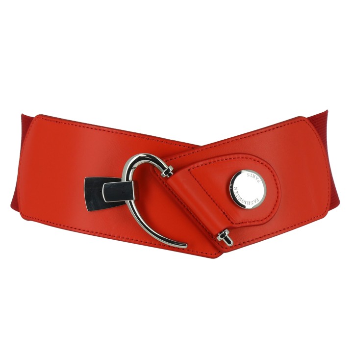 grossiste Ceinture femme élastique large à boucle 3 boutons, Fabriqué en France