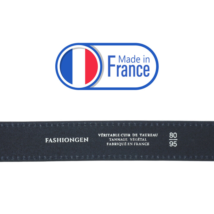 Ceinture homme en Cuir de Taureau à Tannage végétale, ROLFE