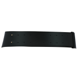 Women's wide genuine leather belt with a round cross buckle SOLAINE