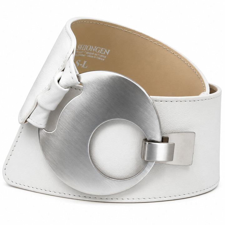 FASHIONGEN Ceinture large femme boucle ronde croisé VANESSA