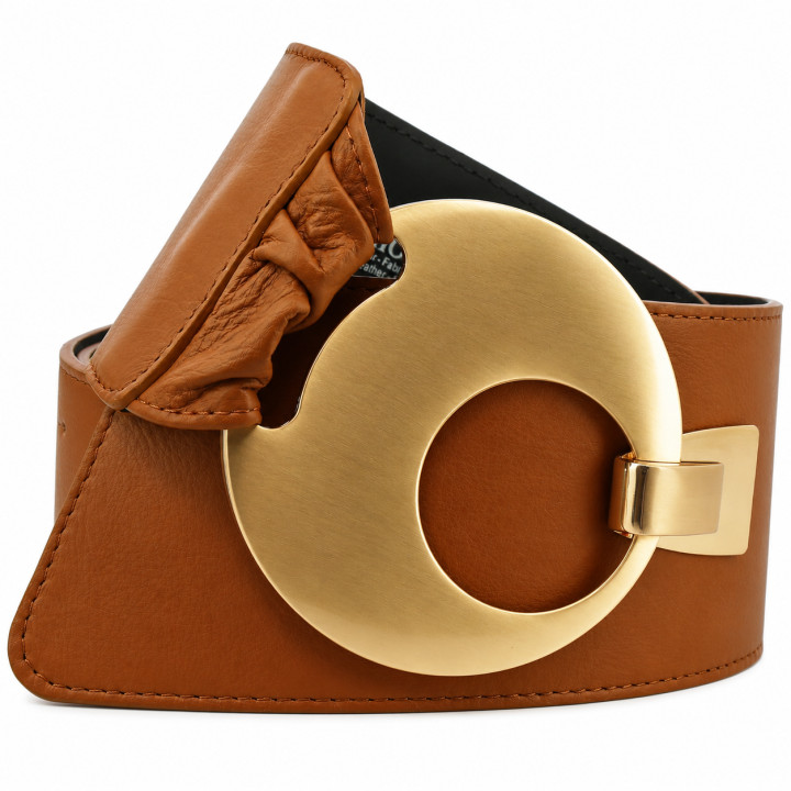 FASHIONGEN Ceinture large femme boucle ronde croisé VANESSA