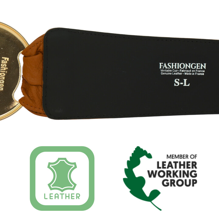 VANESSA leatherette large belt