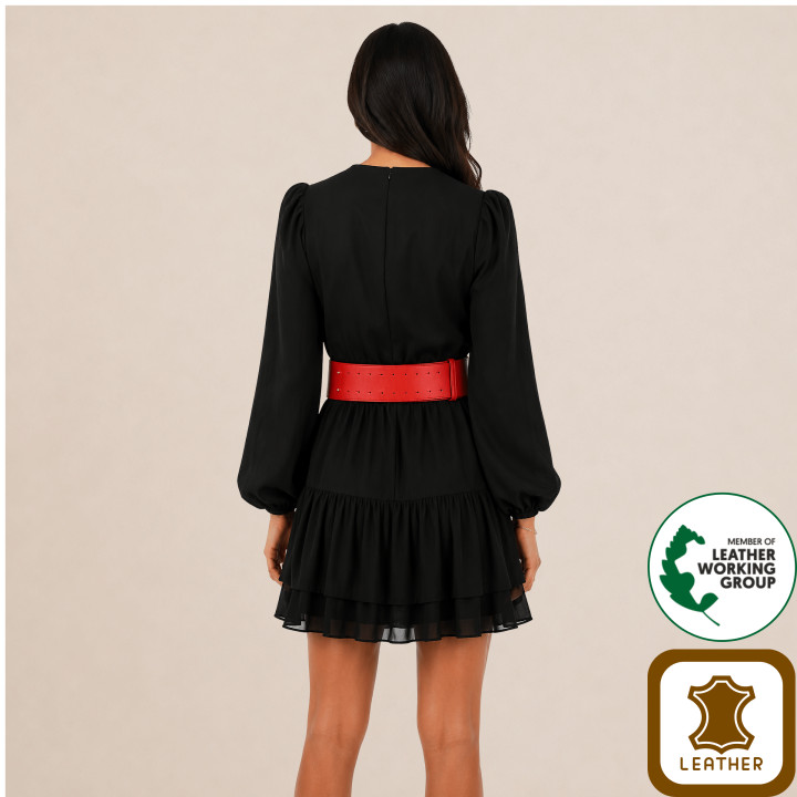 VANESSA leatherette large belt