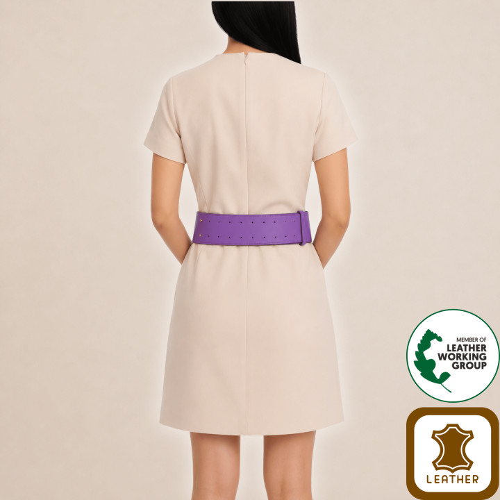 VANESSA leatherette large belt