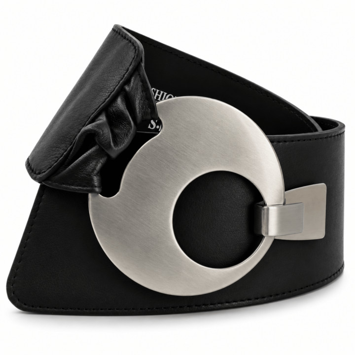 VANESSA leatherette large belt