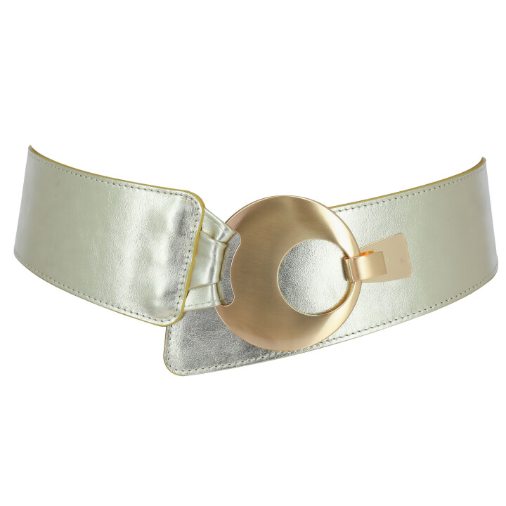 FASHIONGEN Ceinture large femme boucle ronde croisé VANESSA