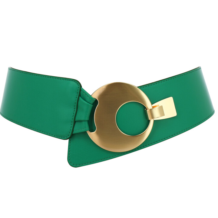 FASHIONGEN Ceinture large femme boucle ronde croisé VANESSA