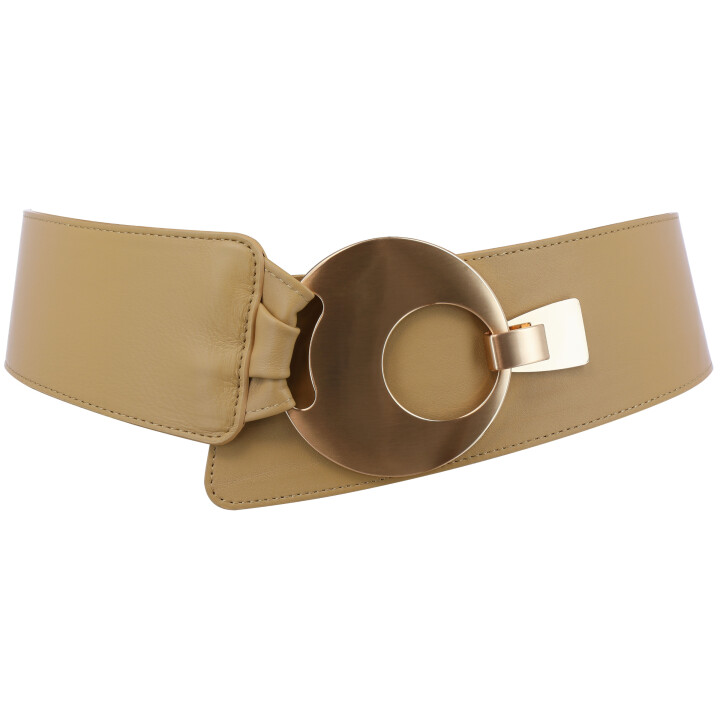 FASHIONGEN Ceinture large femme boucle ronde croisé VANESSA