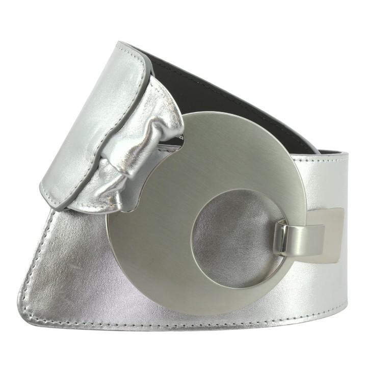 FASHIONGEN Ceinture large femme boucle ronde croisé VANESSA