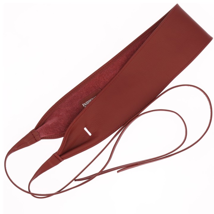 Woman Italian leather Obi belt, CASSIANE