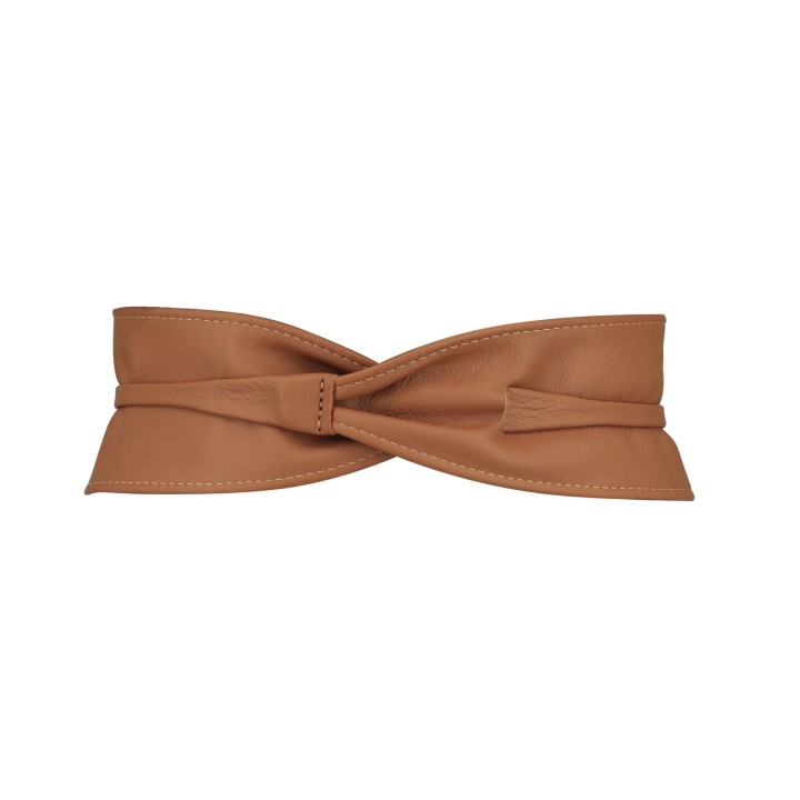 Woman Italian leather Obi belt, CASSIANE