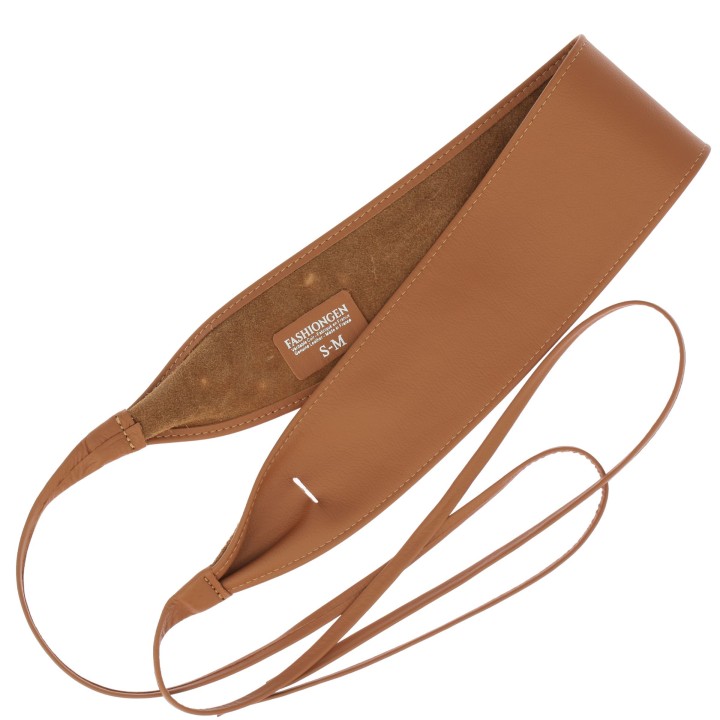 Woman Italian leather Obi belt, CASSIANE
