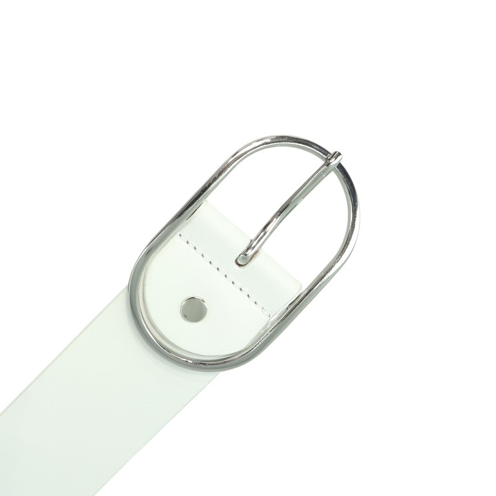 Ceinture femme en Cuir Véritable LWG, largeur 5 cm, fabriqué en France, Maura