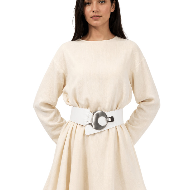 FASHIONGEN Ceinture large femme boucle ronde croisé VANESSA