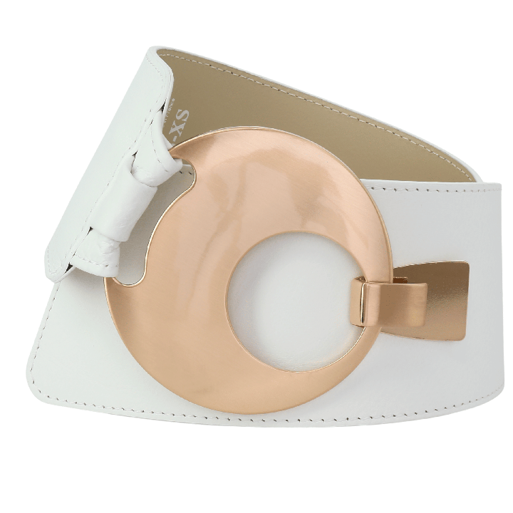FASHIONGEN Ceinture large femme boucle ronde croisé VANESSA