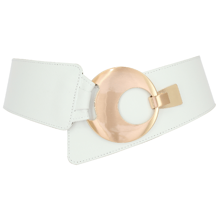 FASHIONGEN Ceinture large femme boucle ronde croisé VANESSA