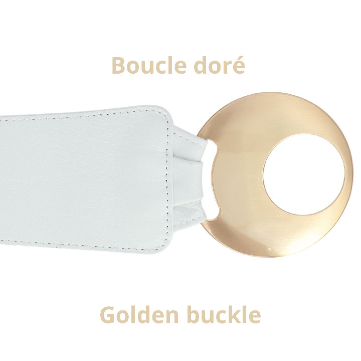 VANESSA leatherette large belt