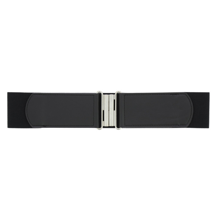 Women’s Elastic Belt in LWG Leather, Made in France, ELISE